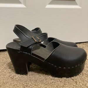 Nicora Vegan Leather Angela Clog Heel